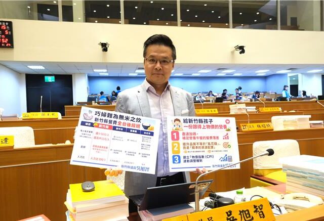 台灣新聞通訊社-守護學童健康 議員籲竹縣營養午餐建立隨物價調整機制