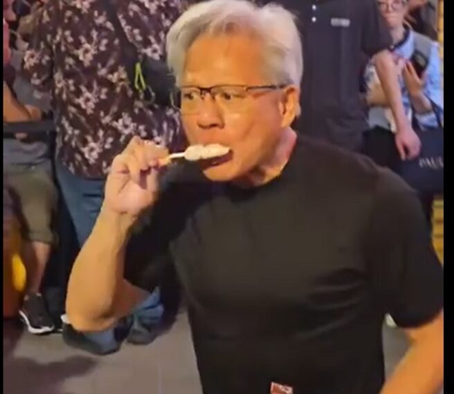 台灣新聞通訊社-黃仁勳被25元冰棒圈粉 狂問哪裡買!神級產品曾月賣1200萬支