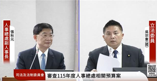 台灣新聞通訊社-法務部政次兼任獨立機關委員遭質疑 人事總處：過往有案例