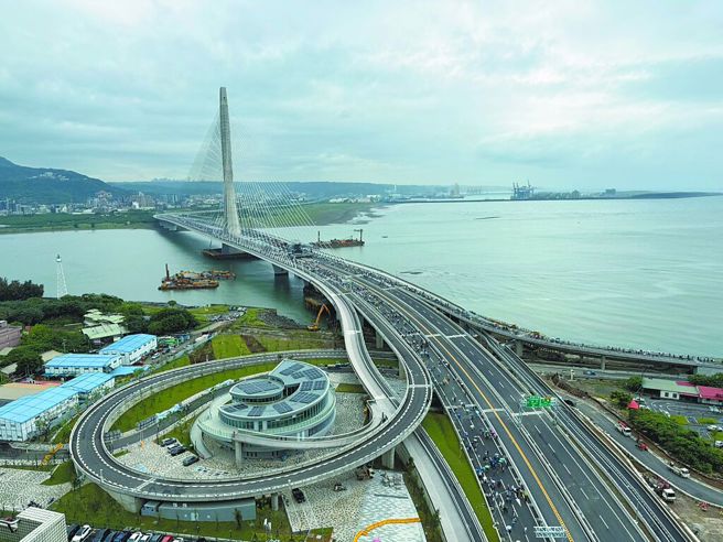 台灣新聞通訊社-淡江大橋開通迎首個周末 侯友宜：市府每日緊盯