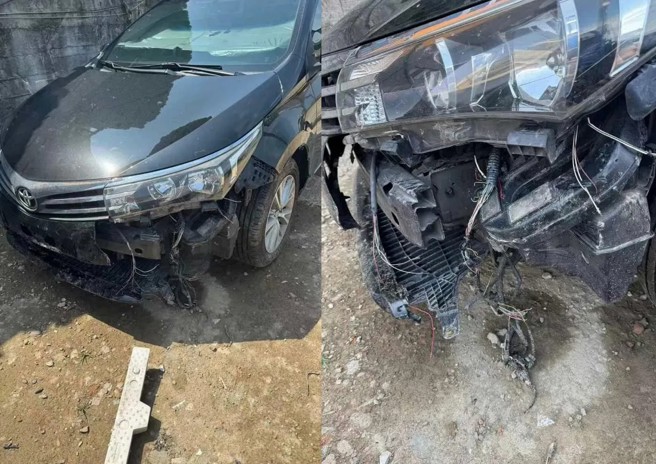 台灣新聞通訊社-台中驚傳「狗幫」出沒！愛車慘遭砸毀　監視器拍下離奇畫面