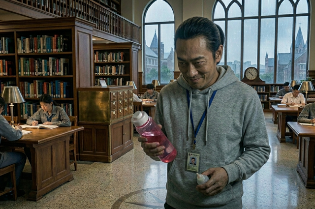 台灣新聞通訊社-輔大女大生水壺被當飛機杯！圖書館長髮男噁加體液 身分曝光