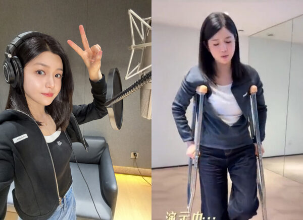 台灣新聞通訊社-陳妍希帶傷現身機場錄綜藝 傳搭趙露思演雙女主新劇