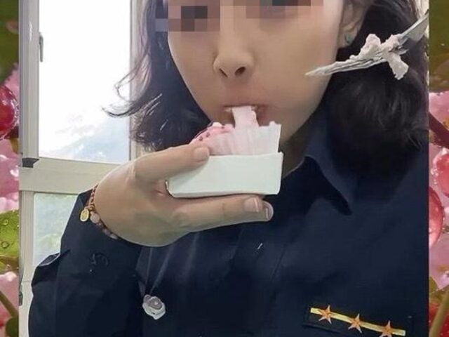 台灣新聞通訊社-桃園女警「長輩」放桌上吃大福悼念鄭詠心遭炎上 本人首度回應