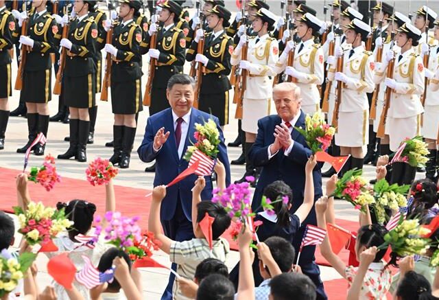 台灣新聞通訊社-中美元首會談結束 川習會超過2小時15分鐘