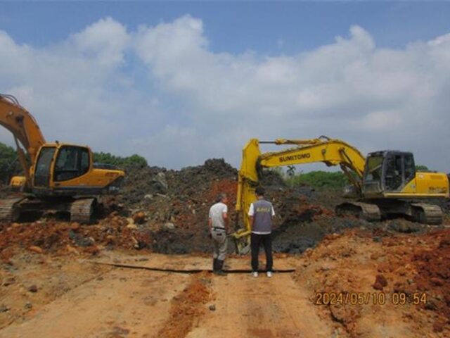 台灣新聞通訊社-南投鹿谷遭埋2.8萬噸廢料 清理費逾5180萬元22人遭訴