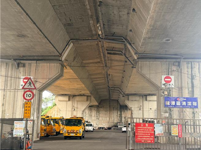 台灣新聞通訊社-桃園龍潭北二高橋下空間活化啟動 垃圾車遷移成關鍵