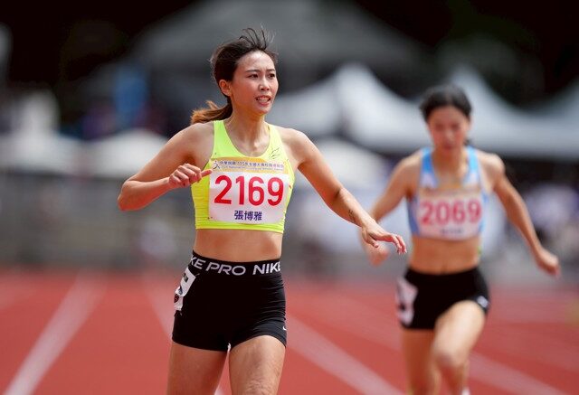 台灣新聞通訊社-全大運》張博雅女子200公尺五連霸 再度完成賽會三金拼圖