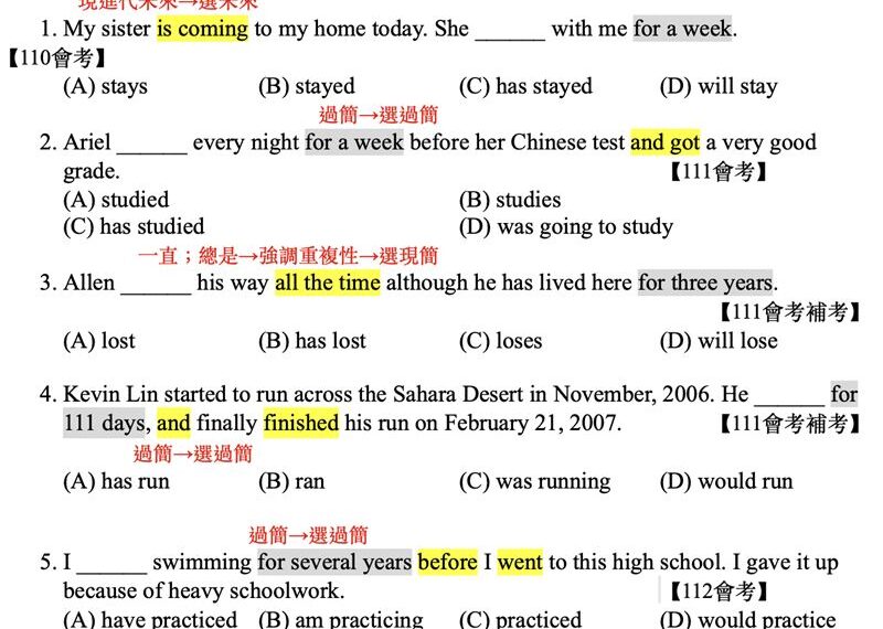 台灣新聞通訊社-國中會考最後衝刺／英文「3熱門考點」曝　名師：解構題目句型秒出答案