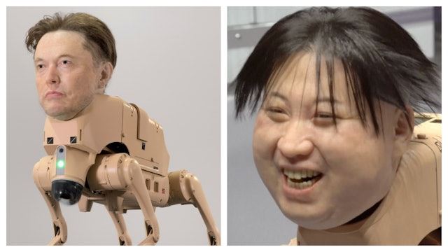 台灣新聞通訊社-馬斯克祖克柏化身機器狗　「常規動物」柏林展出吸睛