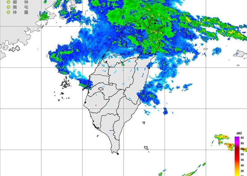 台灣新聞通訊社-鋒面雷達回波籠罩北台灣卻「沒雨」？鄭明典揭密：雷達亮帶現象