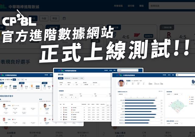 台灣新聞通訊社-中職／結合6球團主場Trackman　官方進階數據網站上線試營運