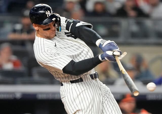 台灣新聞通訊社-MLB／賈吉6度首局開轟聯盟第1　洋基4戰橫掃金鶯大勝29分！近16戰奪14勝