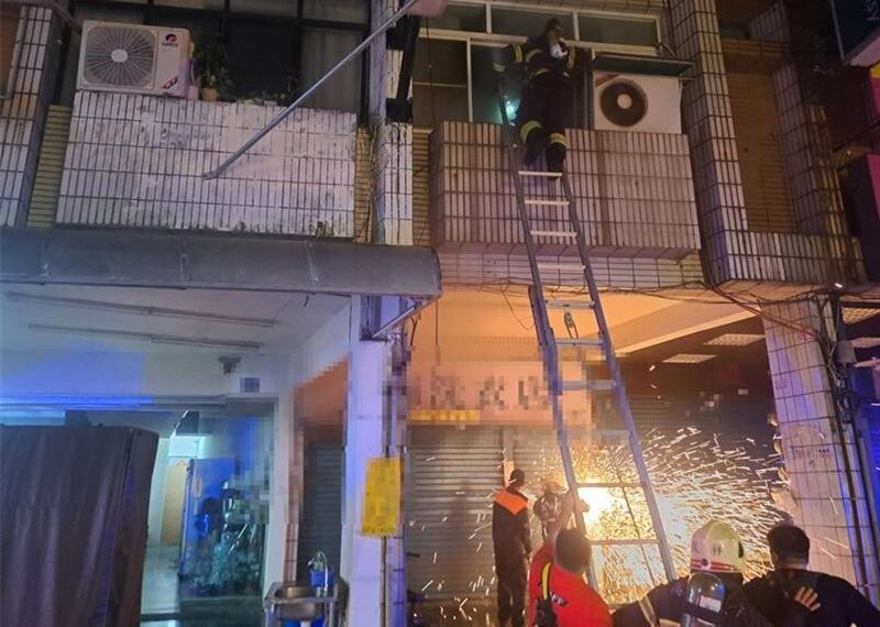 台灣新聞通訊社-逆子要遺產遭拒!自製「抓癢棒火把」瘋狂縱火燒毀洗衣店…自己差點陪葬
