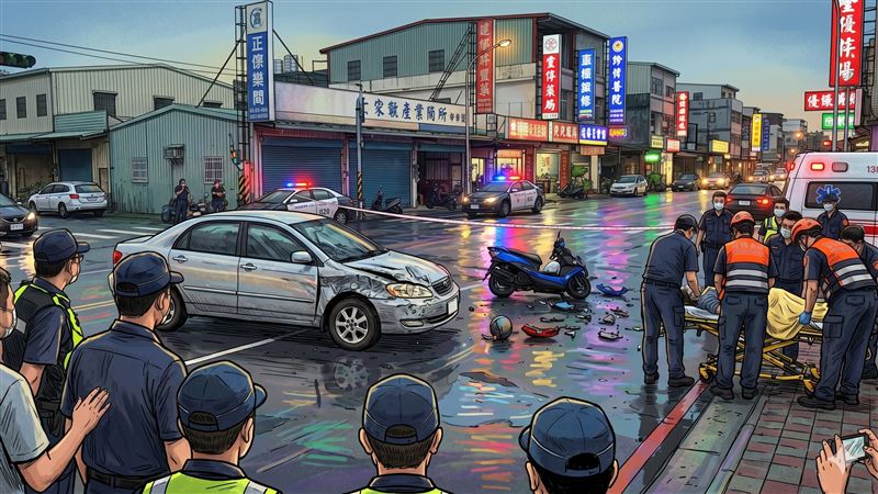 台灣新聞通訊社-奪命瞬間曝！高雄男「高粱＋啤酒」爛醉撞碎騎士還肇逃　上訴遭法官打臉