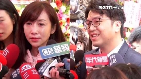 台灣新聞通訊社-沈伯洋剪頭髮了「爭取高嘉瑜合掛看板」　許淑華：可愛的馬讓人耳目一新