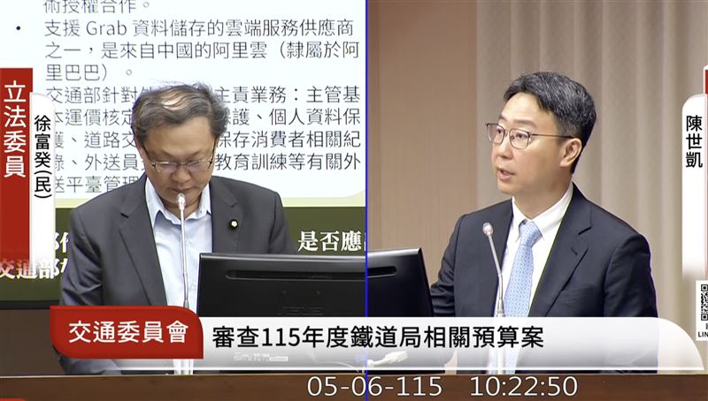 台灣新聞通訊社-Grab想併foodpanda！恐成國安破口　陳世凱：意見提供公平會參考