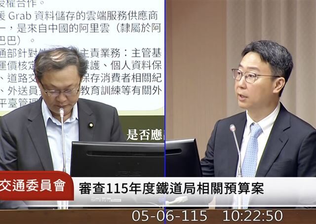 台灣新聞通訊社-Grab想併foodpanda！恐成國安破口　陳世凱：意見提供公平會參考