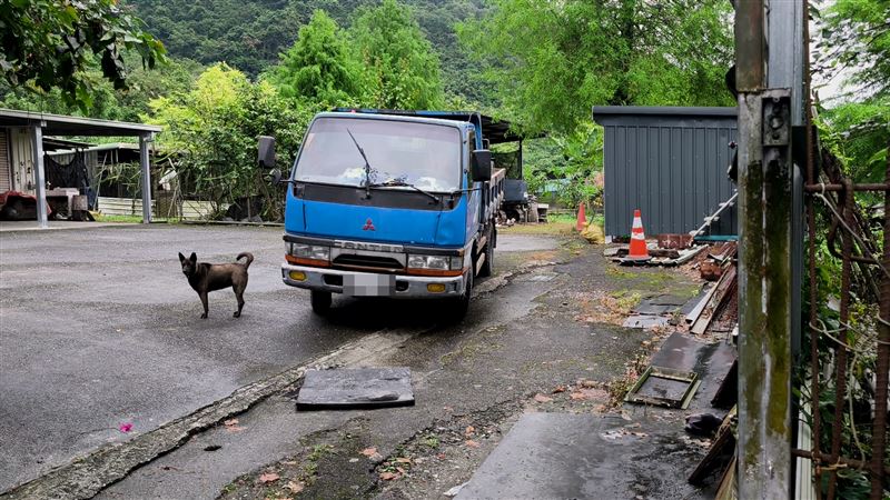 台灣新聞通訊社-小貨車忘記打P檔滑行！駕駛擋車「肉身擠壓貼牆」　命危送醫搶救中