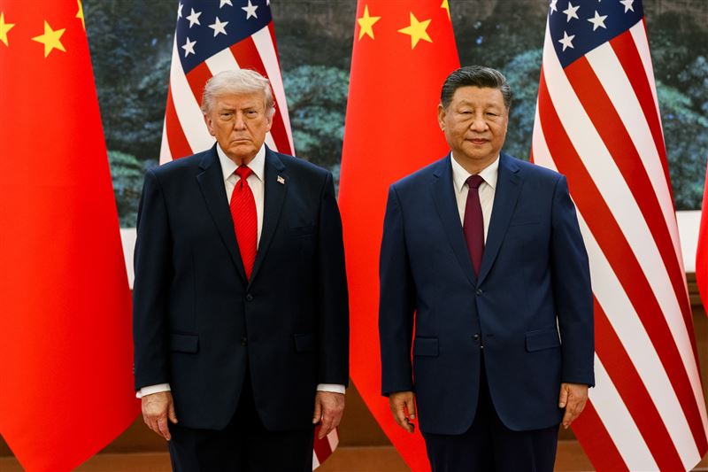 台灣新聞通訊社-快訊／川習會後消息多　美股開盤道瓊漲逾390點