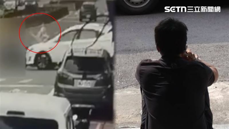 台灣新聞通訊社-畫面曝！80歲老翁待轉遭撞…卡車底「拖行數尺亡」毒駕鐵工急Call母