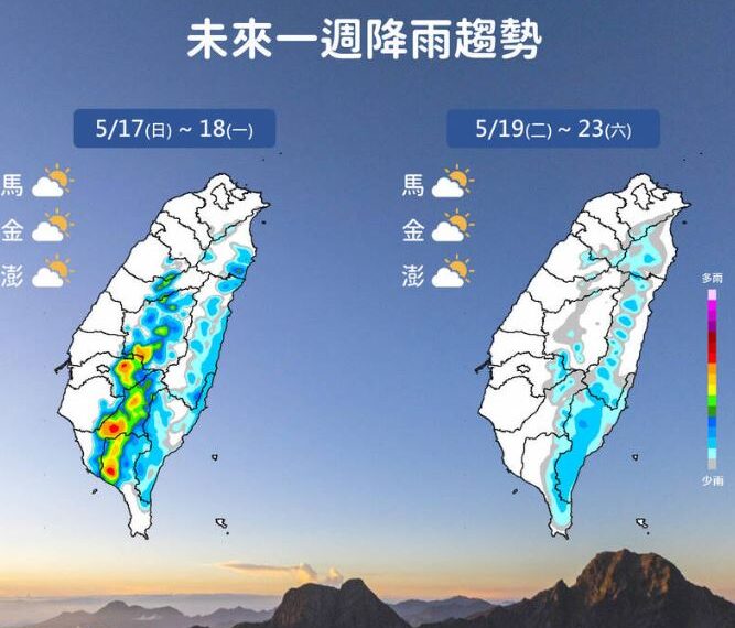 台灣新聞通訊社-連熱7天！高溫恐飆36度以上　「這些地區」防雷雨