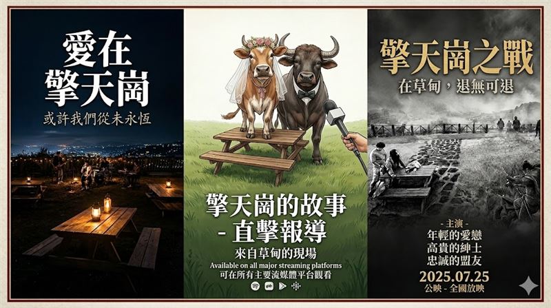 台灣新聞通訊社-擎天崗野戰燒不停!網友二創暴走:改歌、梗圖全網笑翻