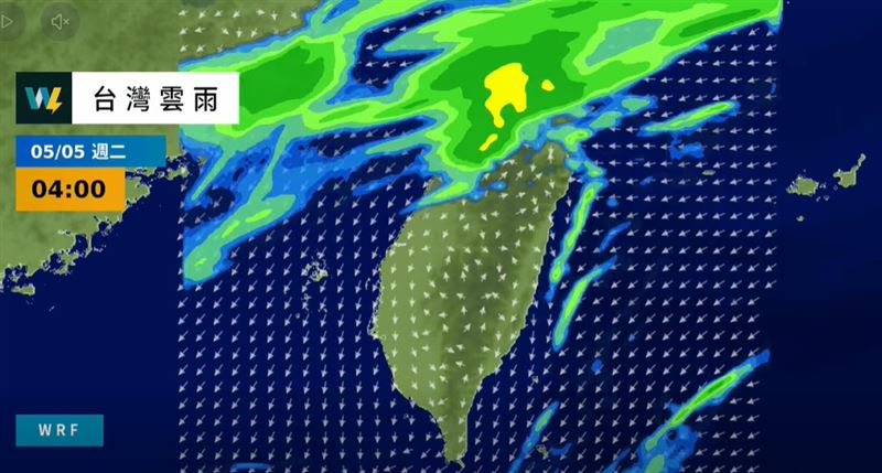 台灣新聞通訊社-明晚變天！全台防雷雨「下最大地區」曝光　這天才轉晴回暖