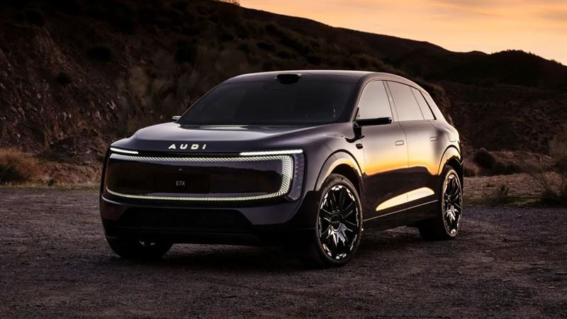 台灣新聞通訊社-怎能不愛車／前後座塞滿大螢幕　AUDI E7X北京車展亮相