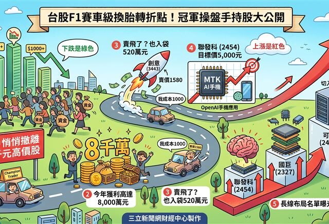 台灣新聞通訊社-冠軍操盤手「持股名單」首度公開！楊雲翔：已實現獲利8千萬