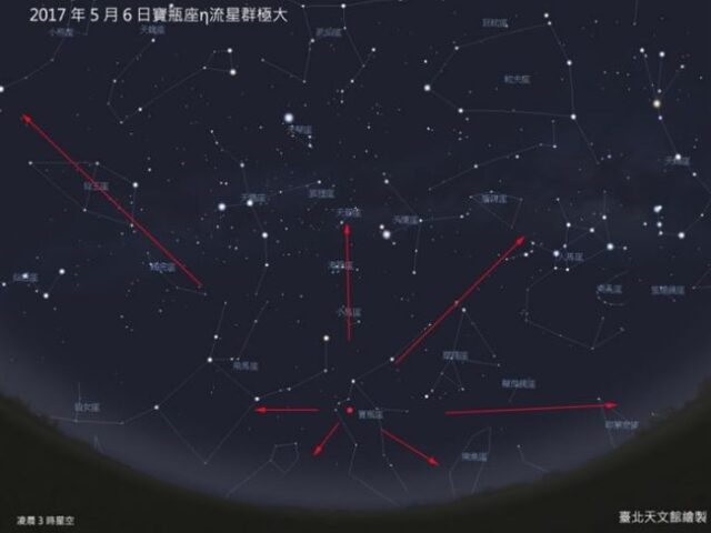 台灣新聞通訊社-寶瓶座流星雨5/6極大期　月光搶戲影響觀賞條件