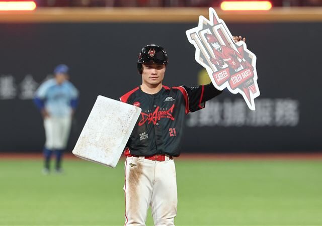 台灣新聞通訊社-中職／李凱威締百盜成味全首人　張育成雙響砲、王念好首轟助富邦險勝