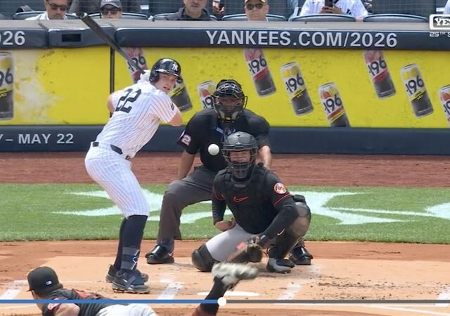 台灣新聞通訊社-MLB／萊斯炸第12轟並列洋基第1　接牽制球身體不適！2打席退場
