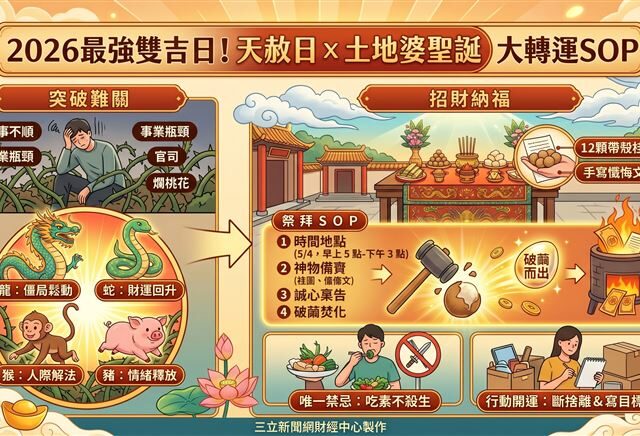 台灣新聞通訊社-天赦日來了！卡關族轉運必看　「最強雙吉日」超實用祭拜SOP