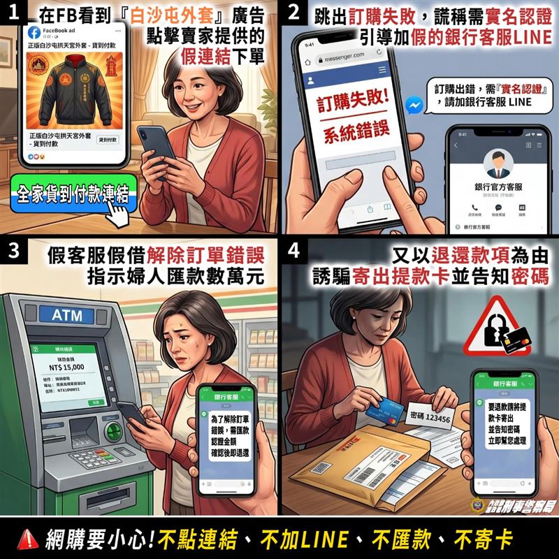 台灣新聞通訊社-「網路購物」陷阱多！Threads上免費贈送iPhone　他按一下秒噴3萬超崩潰