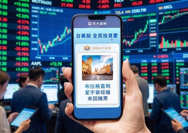 台灣新聞通訊社-跟著 AI 瘋投資！元大證券邀你台美股布局　元大加碼獻回饋