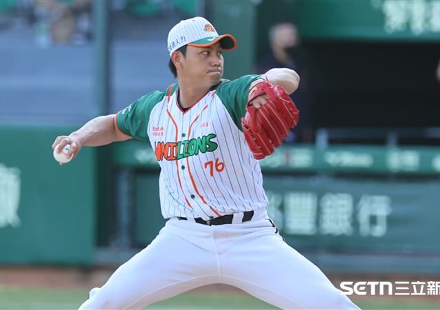 台灣新聞通訊社-中職／江少慶感動回歸！3局4K飆155火球　統一獅擊倒威能帝逆轉橫掃桃猿