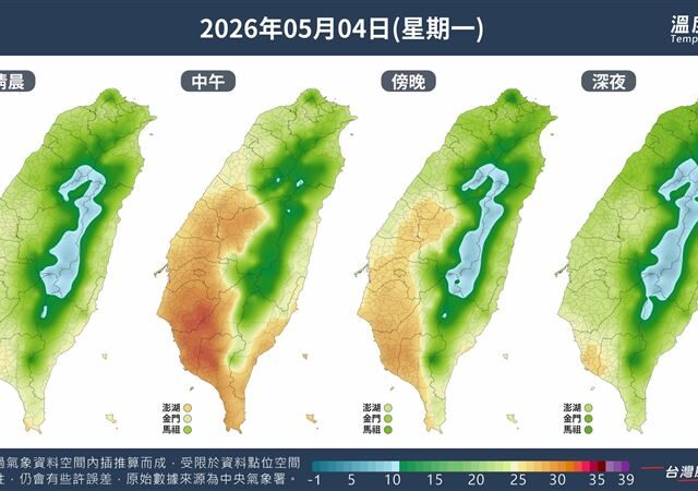 台灣新聞通訊社-現在還不是最冷！下午氣溫再下降　「低溫探17度」最快這時回暖