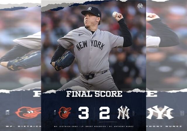 台灣新聞通訊社-MLB／洋基新一代40號前6局飆「無安打比賽」　牛棚投3球挨逆轉3分砲