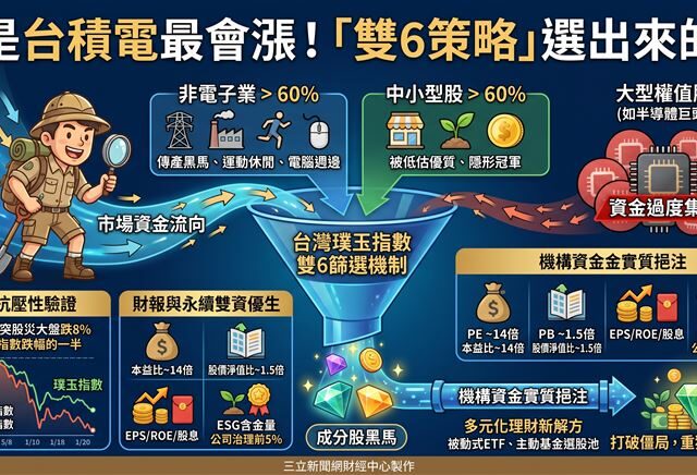 台灣新聞通訊社-不是台積電最會漲！「雙6策略」選出來的他