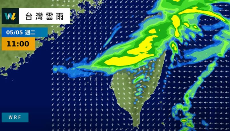 台灣新聞通訊社-週五又一波鋒面接力！氣溫再下滑　熱帶擾動發展位置曝光