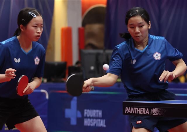 台灣新聞通訊社-彭郁涵桌球世錦賽完美收尾　台灣女團險勝波多黎各