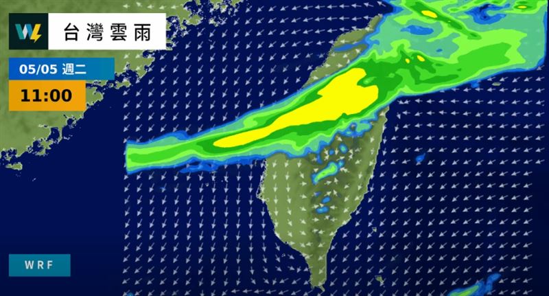 台灣新聞通訊社-把握連假好天氣！週日晚間再迎鋒面　開工炸雨一路下到這天