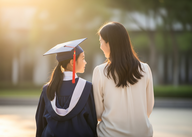 台灣新聞通訊社-27歲超正妹子PO女兒國小畢業合照！網一算皺眉：爸爸關多久？