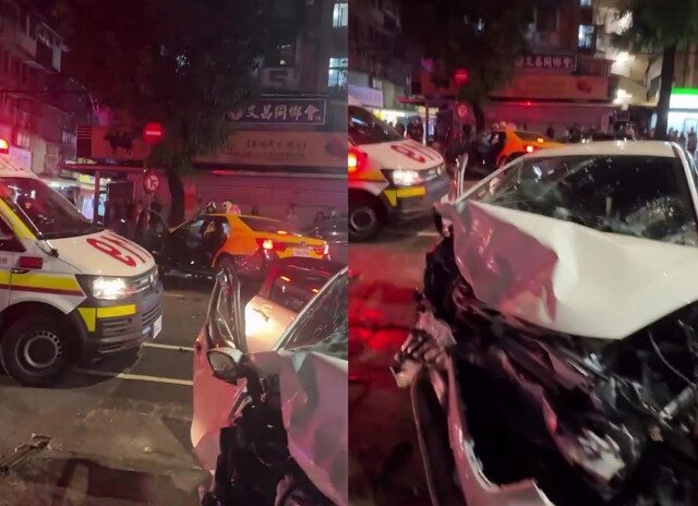台灣新聞通訊社-快訊》北市連環車禍10傷送醫　南機場旁「一片混亂」警追肇事原因