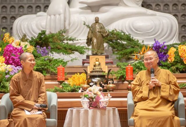 台灣新聞通訊社-惠中寺「未來與希望」講座  覺誠法師分享萬里僧蹤的故事