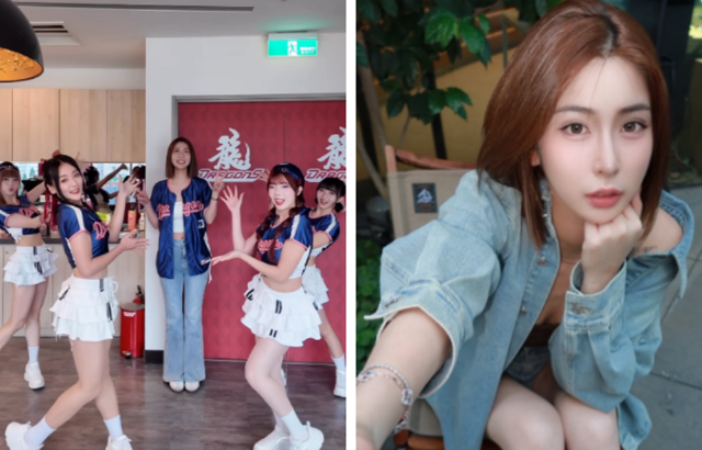 台灣新聞通訊社-雅方千金為味全龍開球兼應援反應兩極！美貌遭指「整形」她高EQ回應