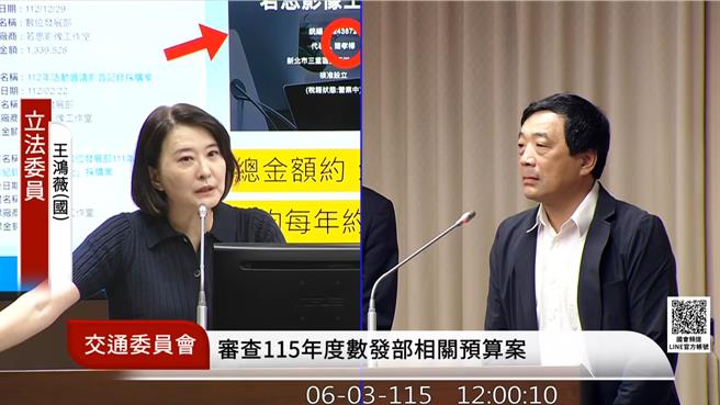 台灣新聞通訊社-影音標案遭王鴻薇爆年年同廠商得標 數發部回應曝