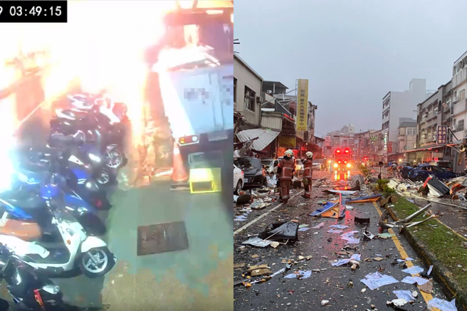台灣新聞通訊社-整條街被炸醒!新竹便當店瓦斯氣爆2死 消防員揭「保命關鍵」
