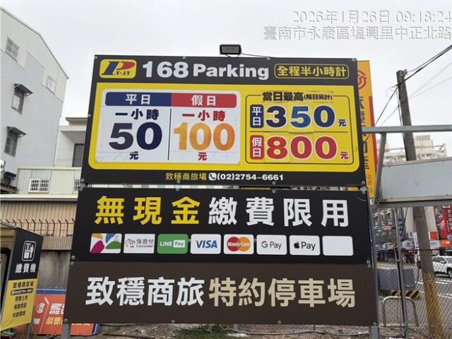台灣新聞通訊社-小心噴錢！台南高費率停車熱區曝 交通局教一招省很大